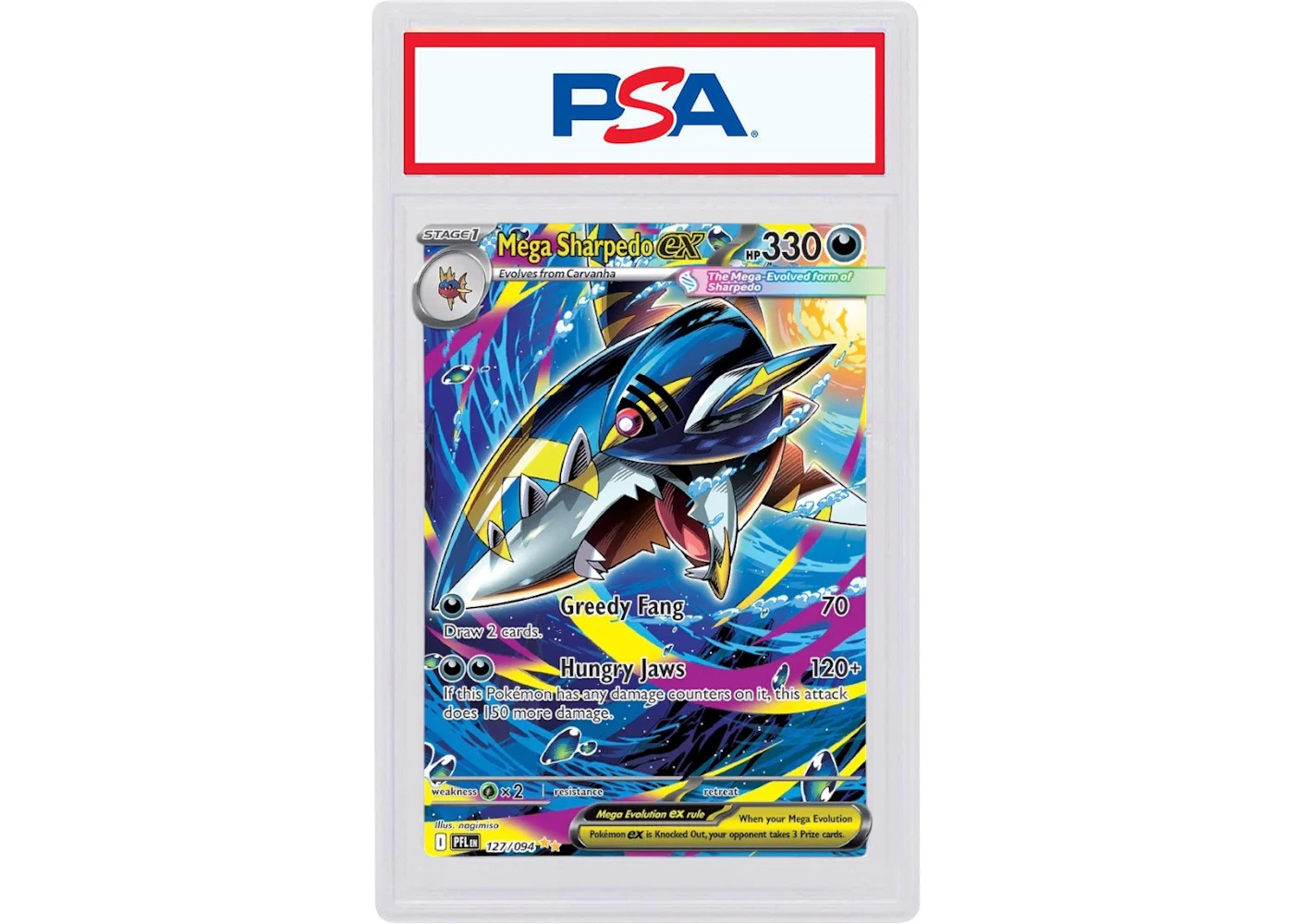 Mega Sharpedo ex 2025 Pokmon Scarlet & Violet Phantasmal Flames 127/094 (PSA or BGS Graded) - 2025 - US Mega Sharpedo ex 2025 Pokmon Scarlet & Violet Phantasmal Flames 127/094 (PSA or BGS Graded) - 2025 - US