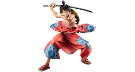 MegaHouse One Piece Portrait of Pirates Warriors Alliance Luffy Taro Action Figure Red