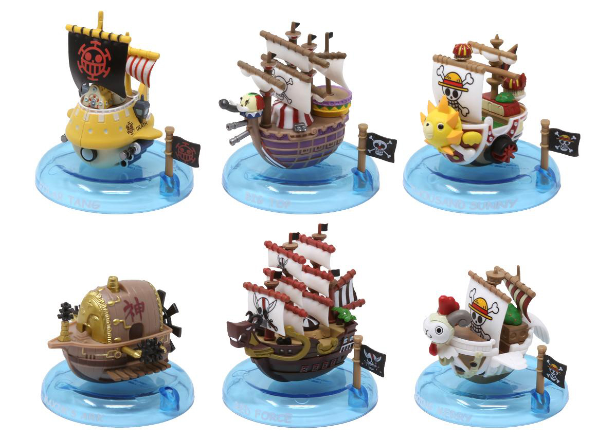 ORIGINAL MegaHouse One Piece Figur Yura Serie Wobbling Pirate Ship Collection 