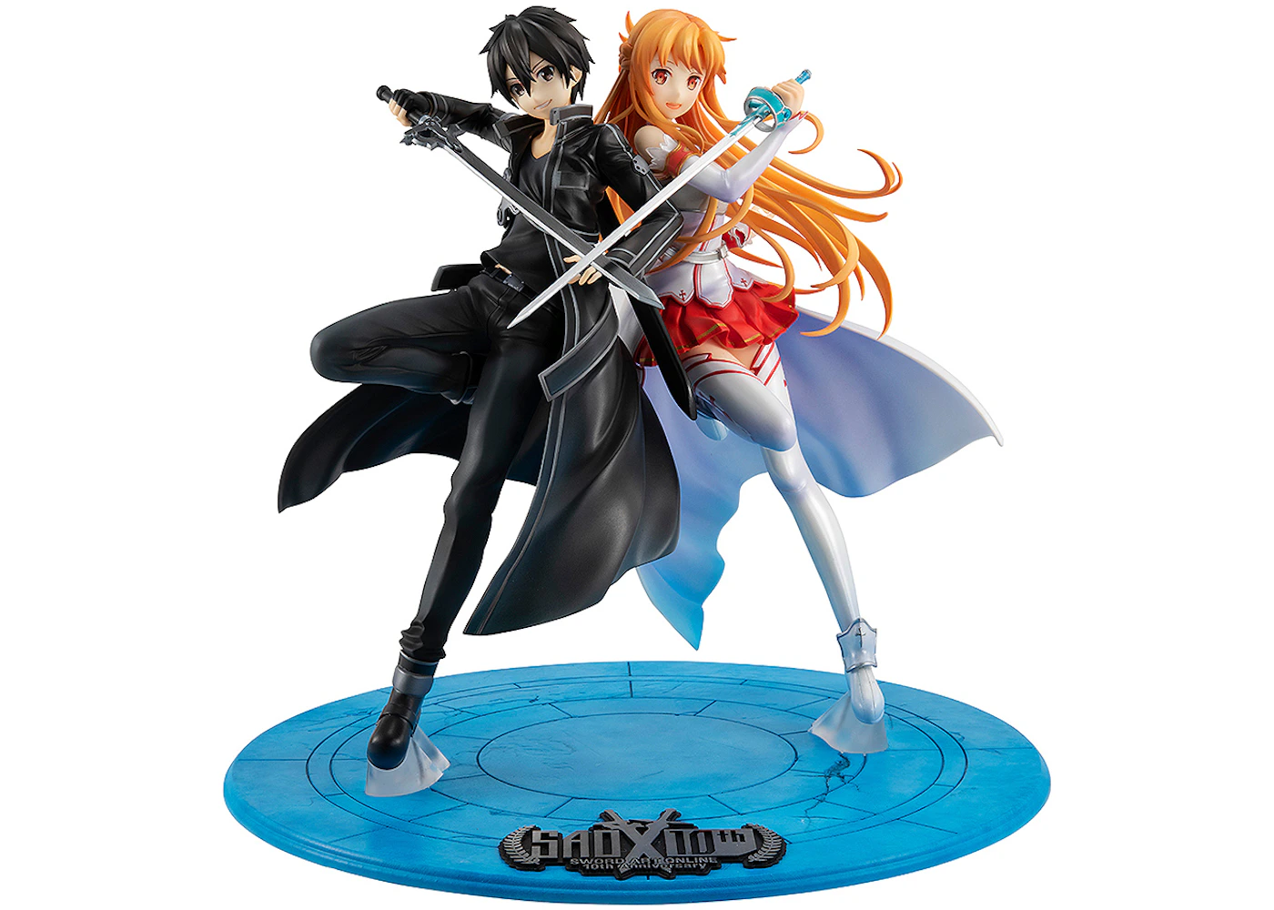 MegaHouse Sword Art Online 10th Anniversary Lucrea Kirito And Asuna Action Figure Black & White - US MegaHouse Sword Art Online 10th Anniversary Lucrea Kirito And Asuna Action Figure Black & White - US