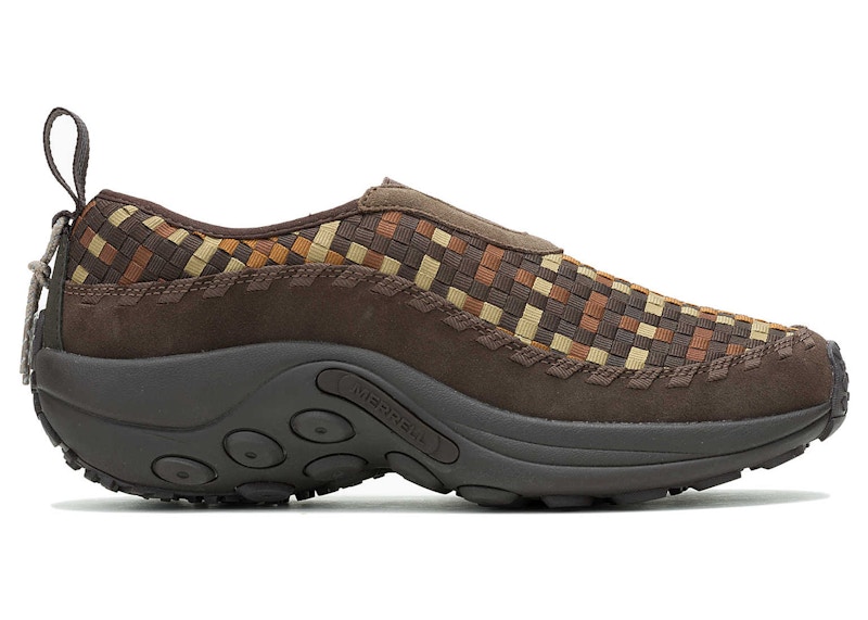 Pre-owned Merrell Men's Jungle Moc Evo Woven Sneakers In Bracken