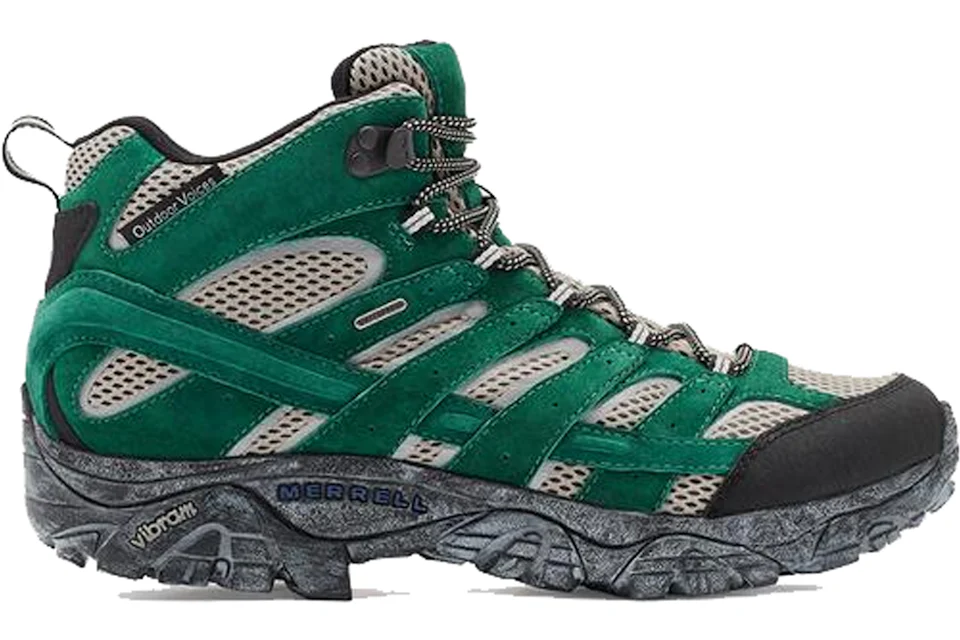 Green top merrell shoes