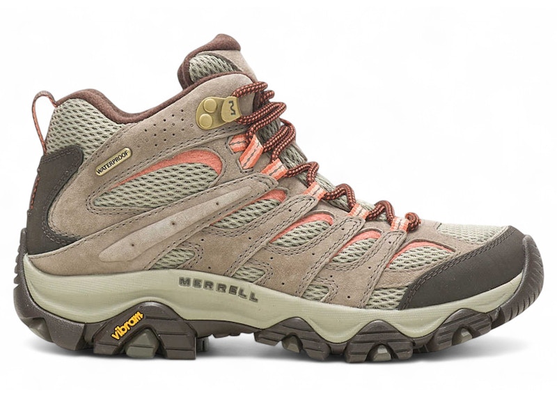 Pre-owned Merrell Moab 3 Mid Waterproof (women's) Sneakers In Bungee Cord In Brown