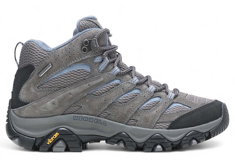 Pre-owned Merrell Moab 3 Mid Waterproof (women's) Sneakers In Granite In Gray