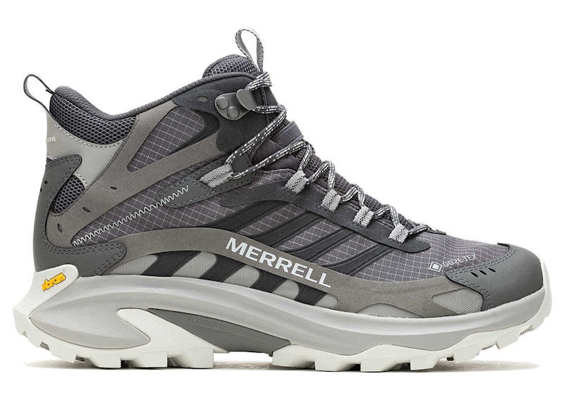 Pre-owned Merrell Men's  Moab Speed 2 Mid Goretex Sneakers In Asphalt