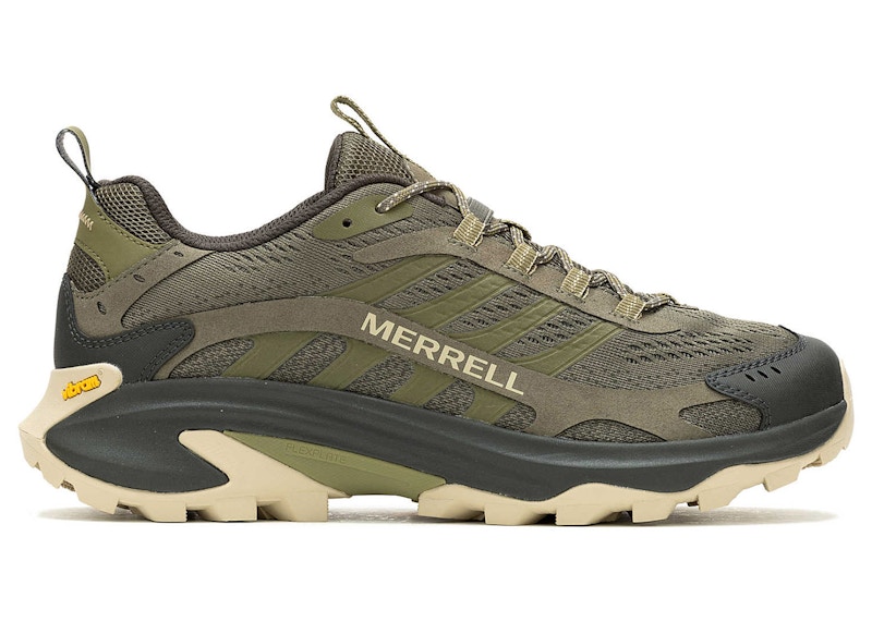 Pre-owned Merrell Men's  Moab Speed 2 Sneakers In Olive In Green