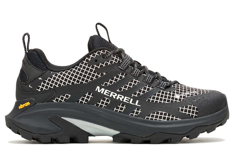 Pre-owned Merrell Men's  Moab Speed 2 Reflective Goretex Sneakers In Black