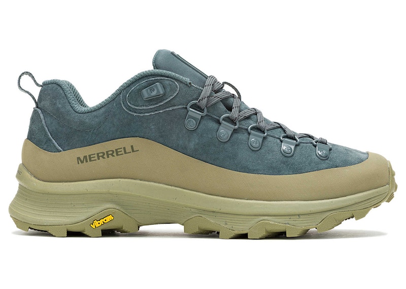 Pre-owned Merrell Men's Ontario Sp Lace 1trl Belstaff Sneakers In Mineral/aloe