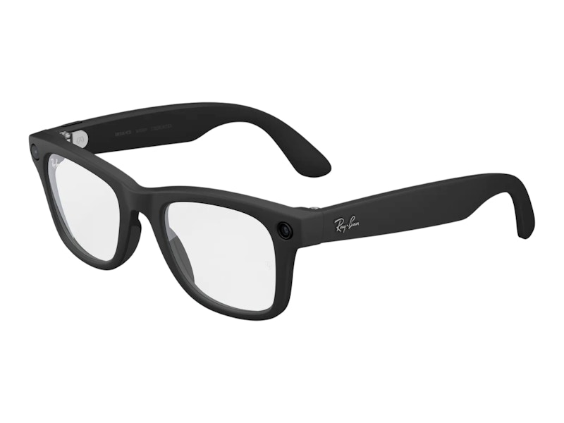Meta x RayBan Wayfarer Glasses (Gen 2) Standard 0RW4012_601SSB50 Matte Black/Clear