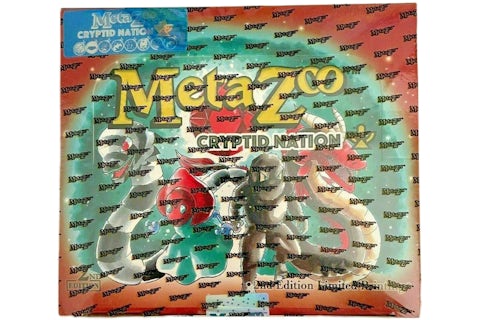 MetaZoo TCG Cryptid Nation 2nd Edition Booster Box (Blue Sticker Limited /3000) - US MetaZoo TCG Cryptid Nation 2nd Edition Booster Box (Blue Sticker Limited /3000) - US