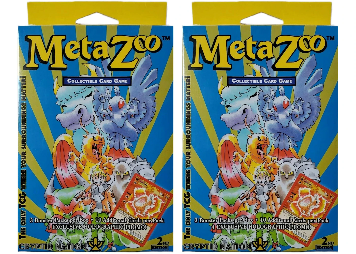 MetaZoo TCG Cryptid Nation 2nd Edition Hanger Box 2x Lot - US MetaZoo TCG Cryptid Nation 2nd Edition Hanger Box 2x Lot - US
