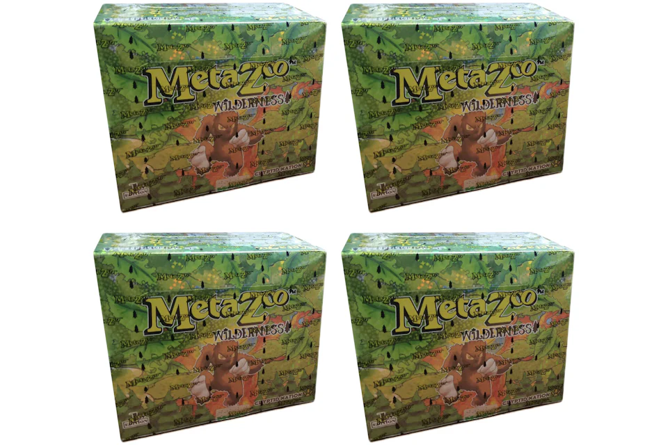 MetaZoo TCG Cryptid Nation Wilderness 1st Edition Booster Box 4x Lot