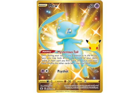Mew Full Art 2021 Pokmon TCG Celebrations #025 (Ungraded) - 2021 - US Mew Full Art 2021 Pokmon TCG Celebrations #025 (Ungraded) - 2021 - US