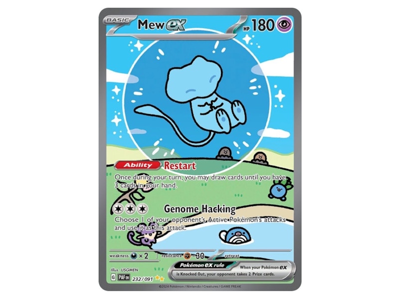 Mew ex 2023 Pokmon Scarlet & Violet Paldean Fates Special Illustration Rare  232/091 Ungraded - 2023 - US