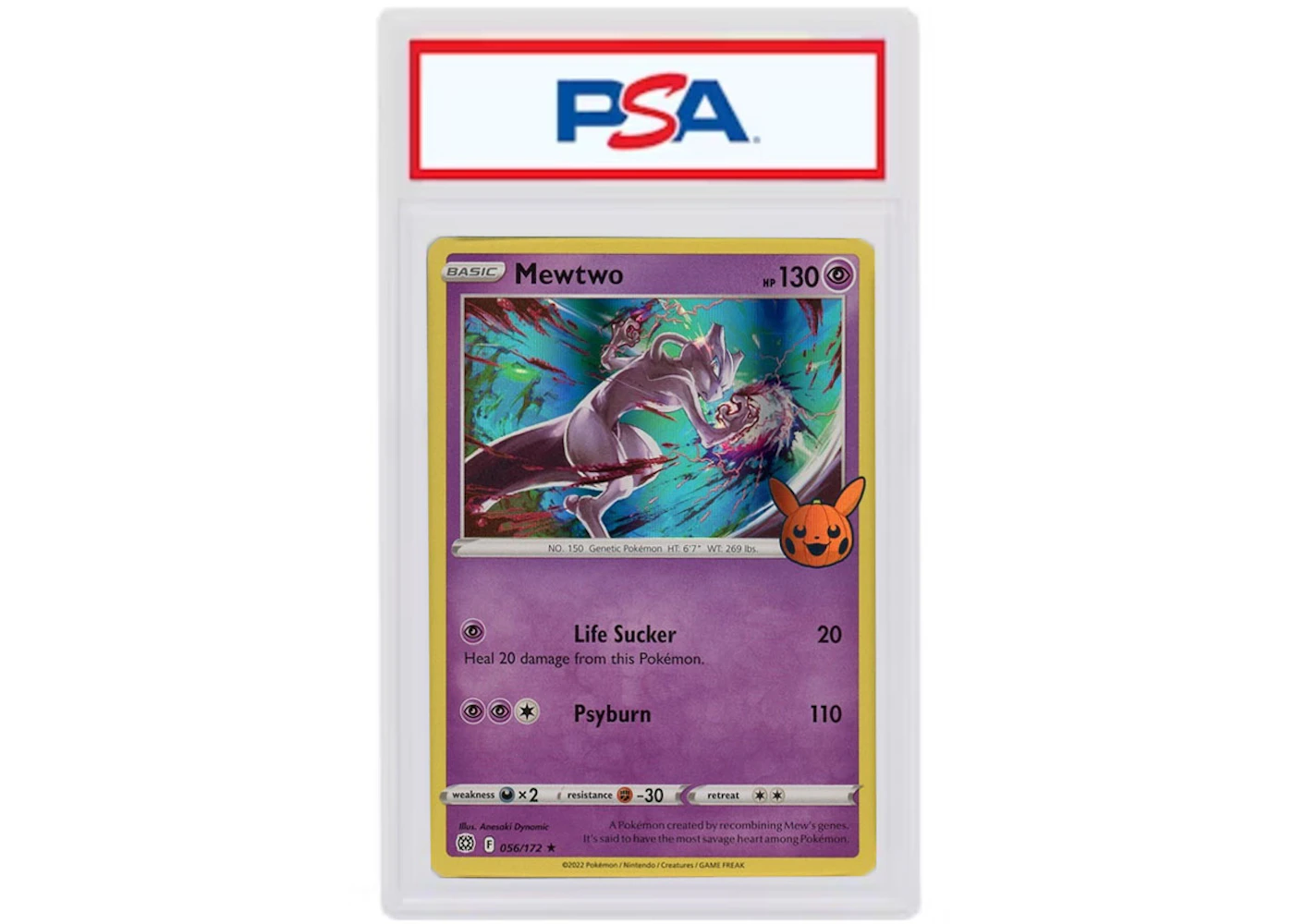 Mewtwo Holo 2022 Pokmon Sword & Shield Trick Or Trade (English) 056-172 (PSA or BGS Graded) - 2022 - US Mewtwo Holo 2022 Pokmon Sword & Shield Trick Or Trade (English) 056-172 (PSA or BGS Graded) - 2022 - US