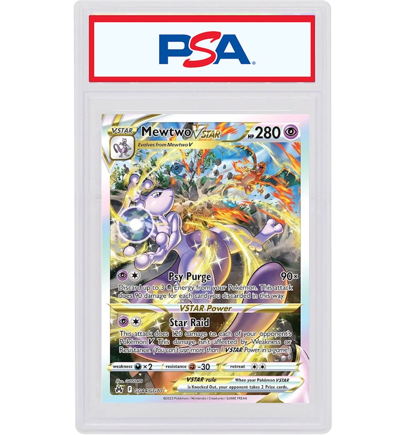 Mewtwo VSTAR 2023 Pokmon Sword & Shield Crown Zenith Full Art #GG44/GG70 (PSA or BGS Graded) - 2023 - US Mewtwo VSTAR 2023 Pokmon Sword & Shield Crown Zenith Full Art #GG44/GG70 (PSA or BGS Graded) - 2023 - US