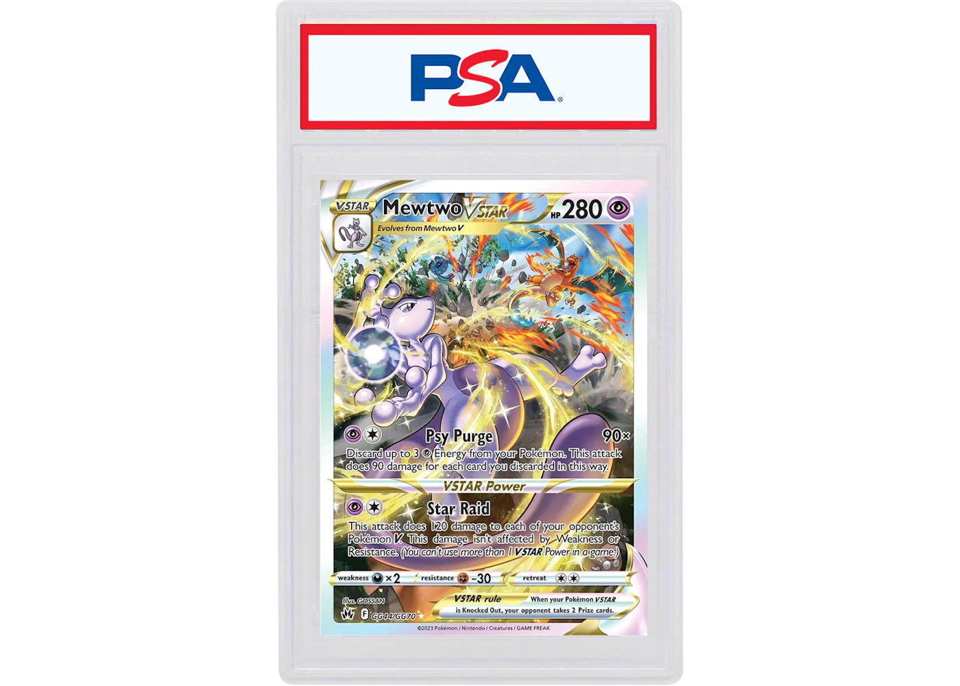 Mewtwo VSTAR 2023 Pokmon Sword & Shield Crown Zenith Full Art #GG44/GG70 (PSA or BGS Graded) - 2023 - US Mewtwo VSTAR 2023 Pokmon Sword & Shield Crown Zenith Full Art #GG44/GG70 (PSA or BGS Graded) - 2023 - US