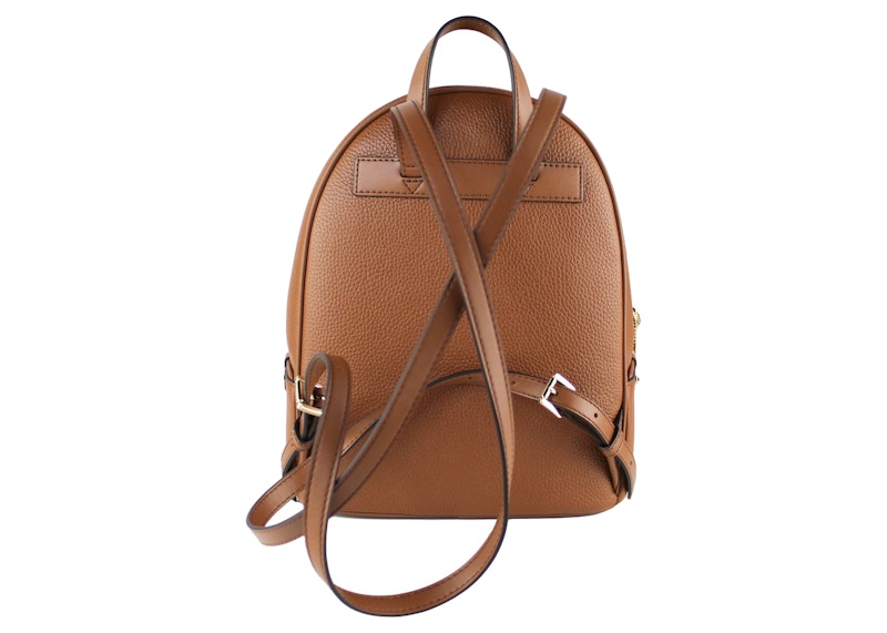 Michael Kors Adina Convertible Backpack Medium Brown in Pebbled Leather