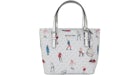 Michael Kors Jet Set Top Zip Tote Bag XS Bright White/Multi