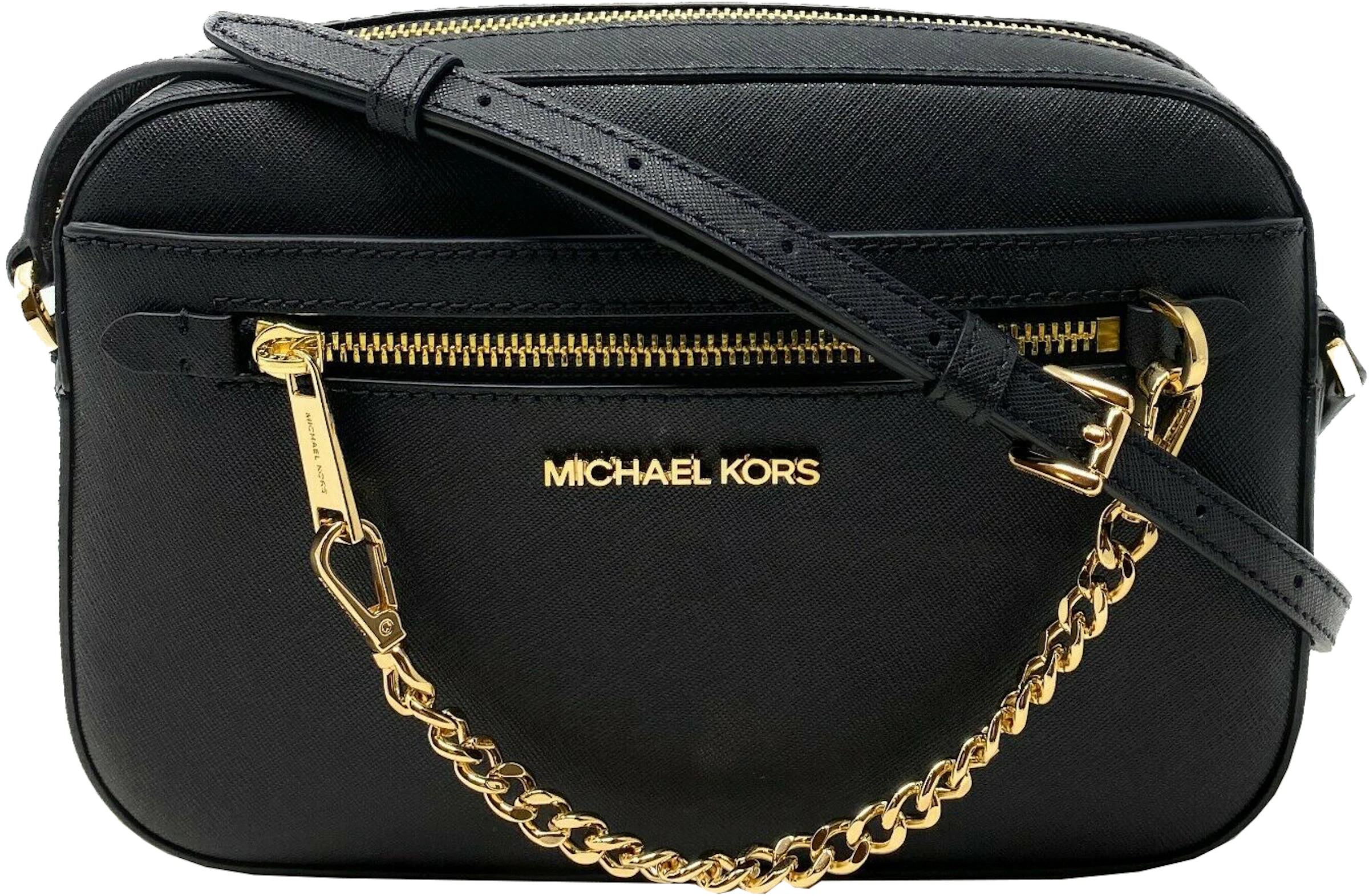Top 58+ imagen michael kors purse black with gold chain - Thptnganamst ...