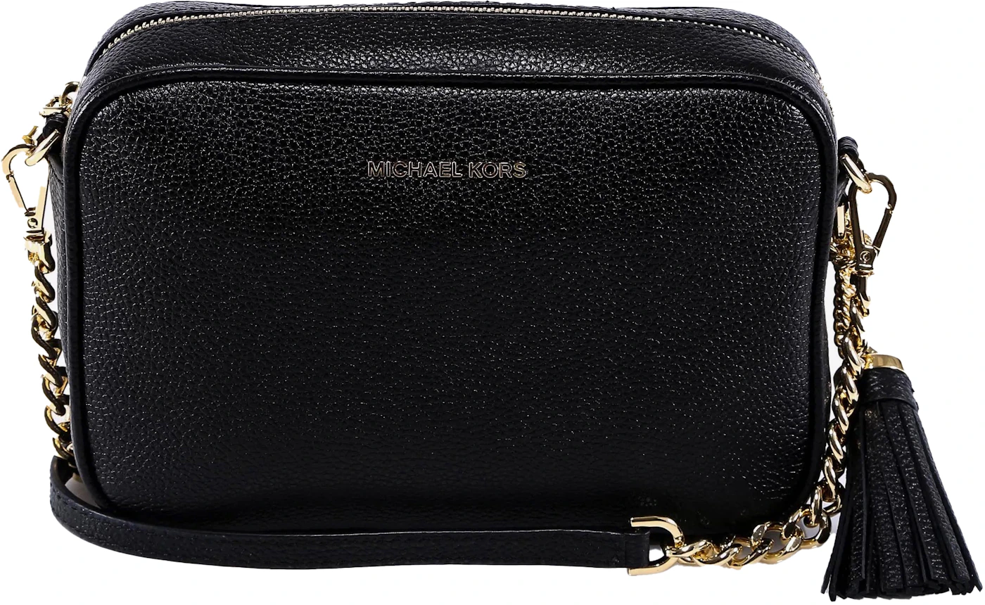 Michael Kors Leather Shoulder Bag With Tassel Detail Black in Leather - US