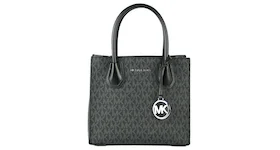 Michael Kors Mercer Signature Messenger Bag Medium Black