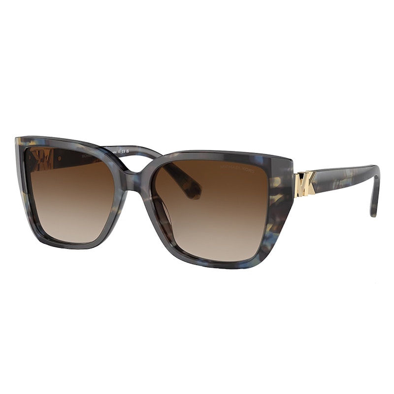 Michael Kors Rectangle Sunglasses Bright Blue Tortoise