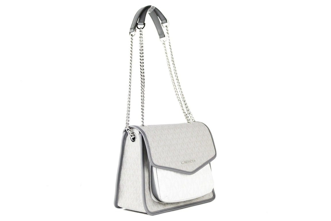 Pre-owned Michael Kors Regina Shoulder Bag Medium Gray