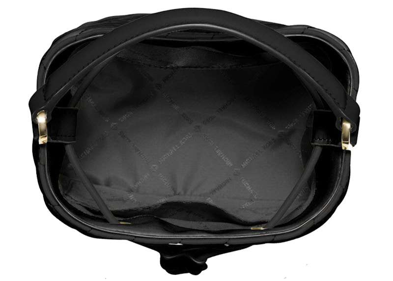 Michael Kors Suri Quilted Crossbody Bag Small Black in Faux Leather