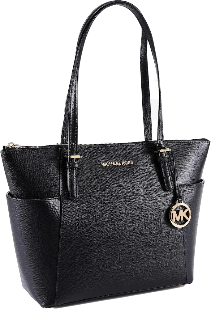 Michael Kors Women's Saffiano Leather Bag Black in Saffiano Leather - US