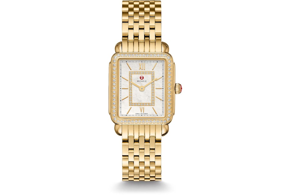 Michele Deco II Mid Size MWW06I000007 26mm in Yellow Gold US