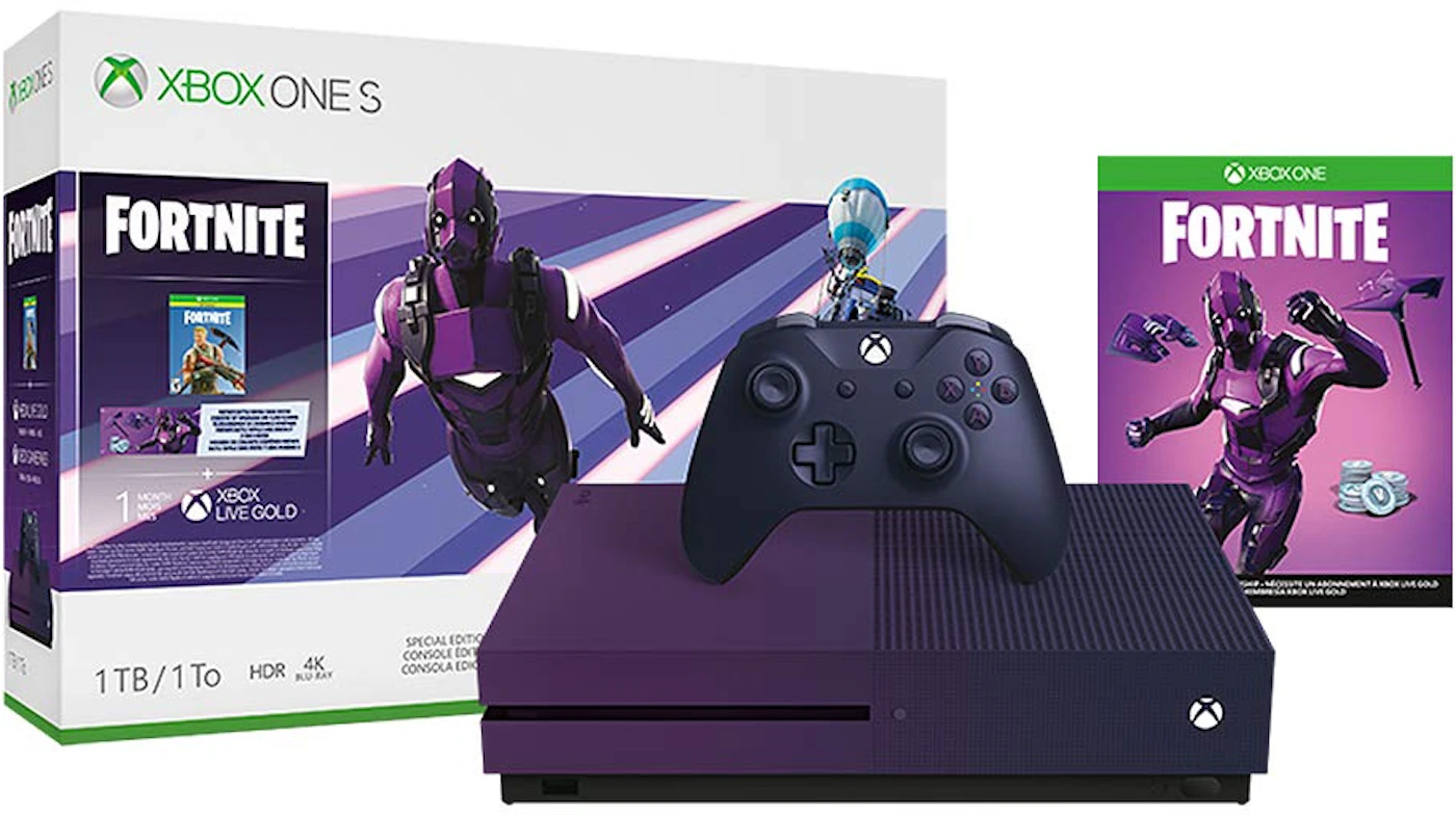 Microsoft Xbox One S 1TB Fortnite Battle Royale Special Edition Console  Bundle 23C-00080 - MX