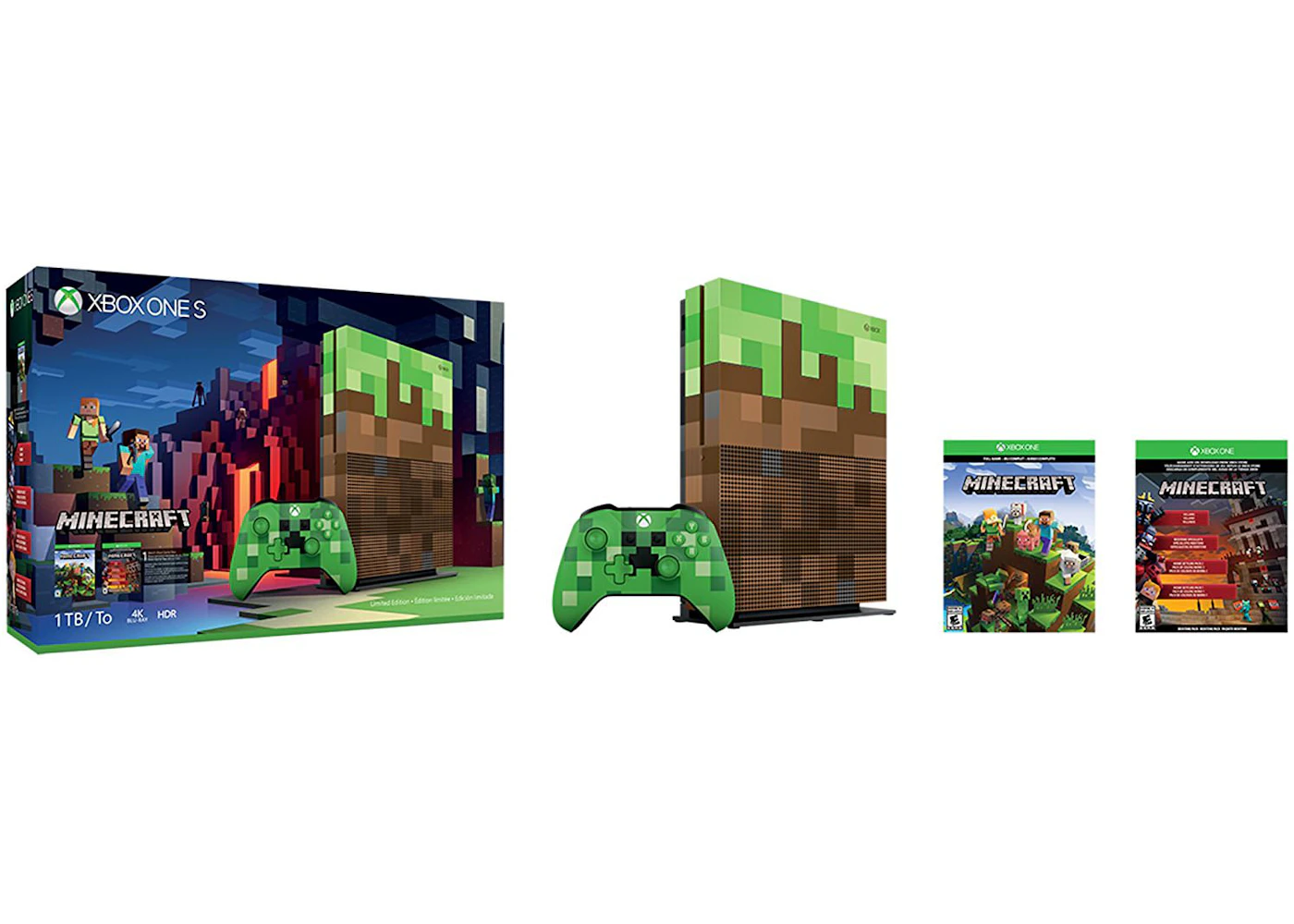 Microsoft Xbox One S 1tb Minecraft Bundle Console 23c Microsoft Xbox One S 1tb Minecraft Bundle Console 23c