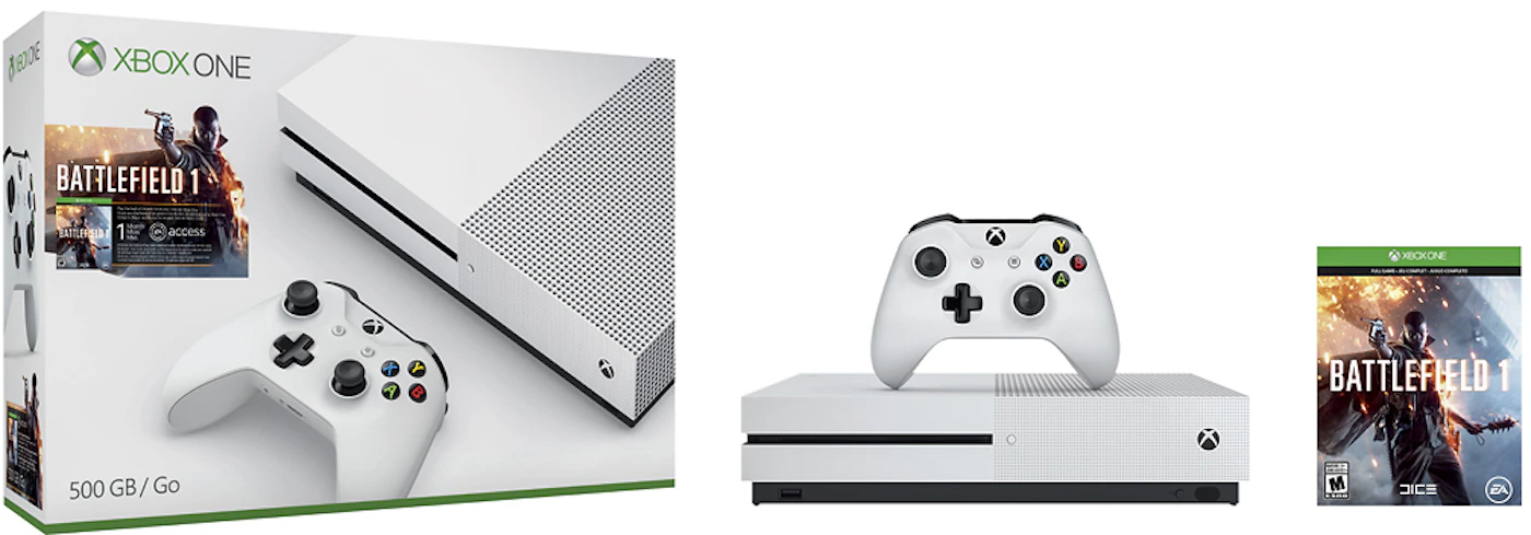 Microsoft Xbox One S 1681 500GB Video Game Console Xbox One S 500GB 1774