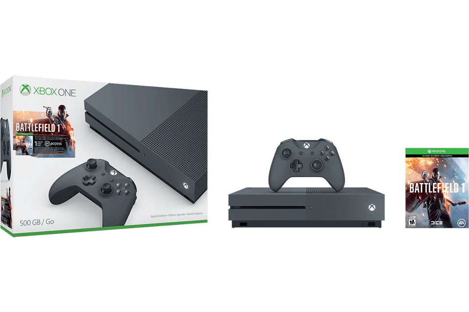 Microsoft Xbox One S 500GB Battlefield Bundle Console ZZG 00028