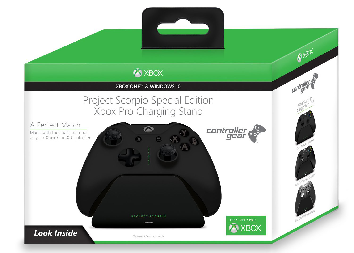 Microsoft Xbox Pro Controller Gear Charging Stand Project Scorpio
