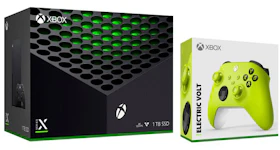 Microsoft Xbox Series X 1TB Console with Extra Electric Volt Controller Bundle RRT-00001-QAU-00021