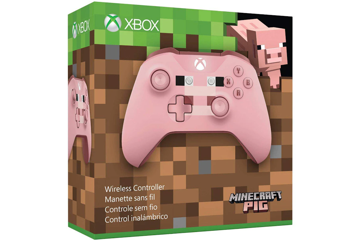 Microsoft Xbox Wireless Controller Minecraft Pig WL3-00053