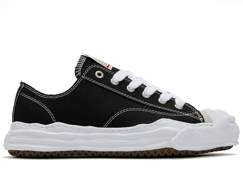 Pre-owned Miharayasuhiro Men's Maison Mihara Yasuhiro Hank Og Sole Suede Low Sneakers In Black/white In Multi