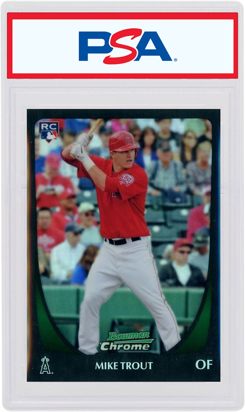 Mike Trout 2011 Bowman Chrome Draft Rookie Refactor #175 (PSA or BGS Graded)