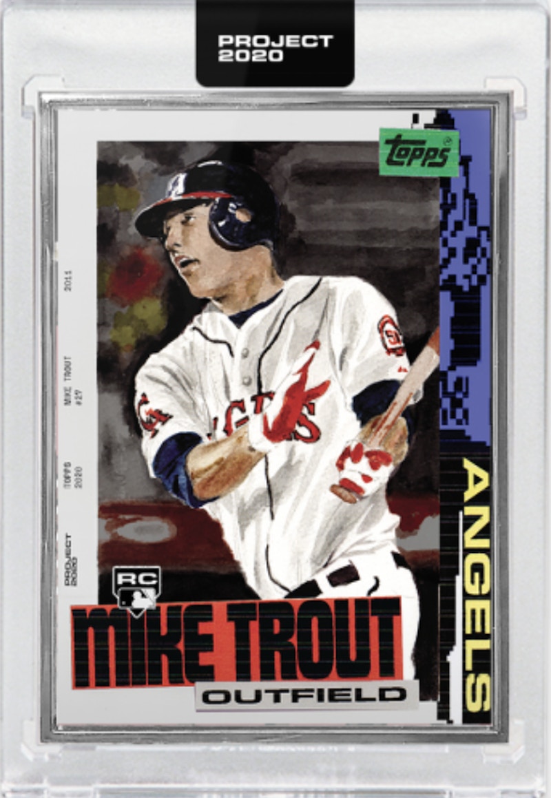 Mike Trout 2011 Topps Project 2020 Jacob Rochester Artist Proof /20 85 2011