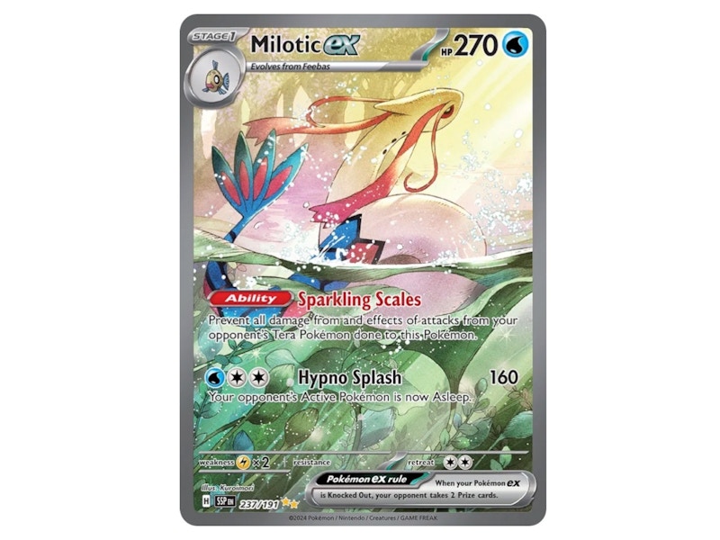 milotic ex pokemon card Amazon.com: Milotic ex 042/191 – Surging Sparks – Pokemon Evolution Card  Lot : Toys & Games