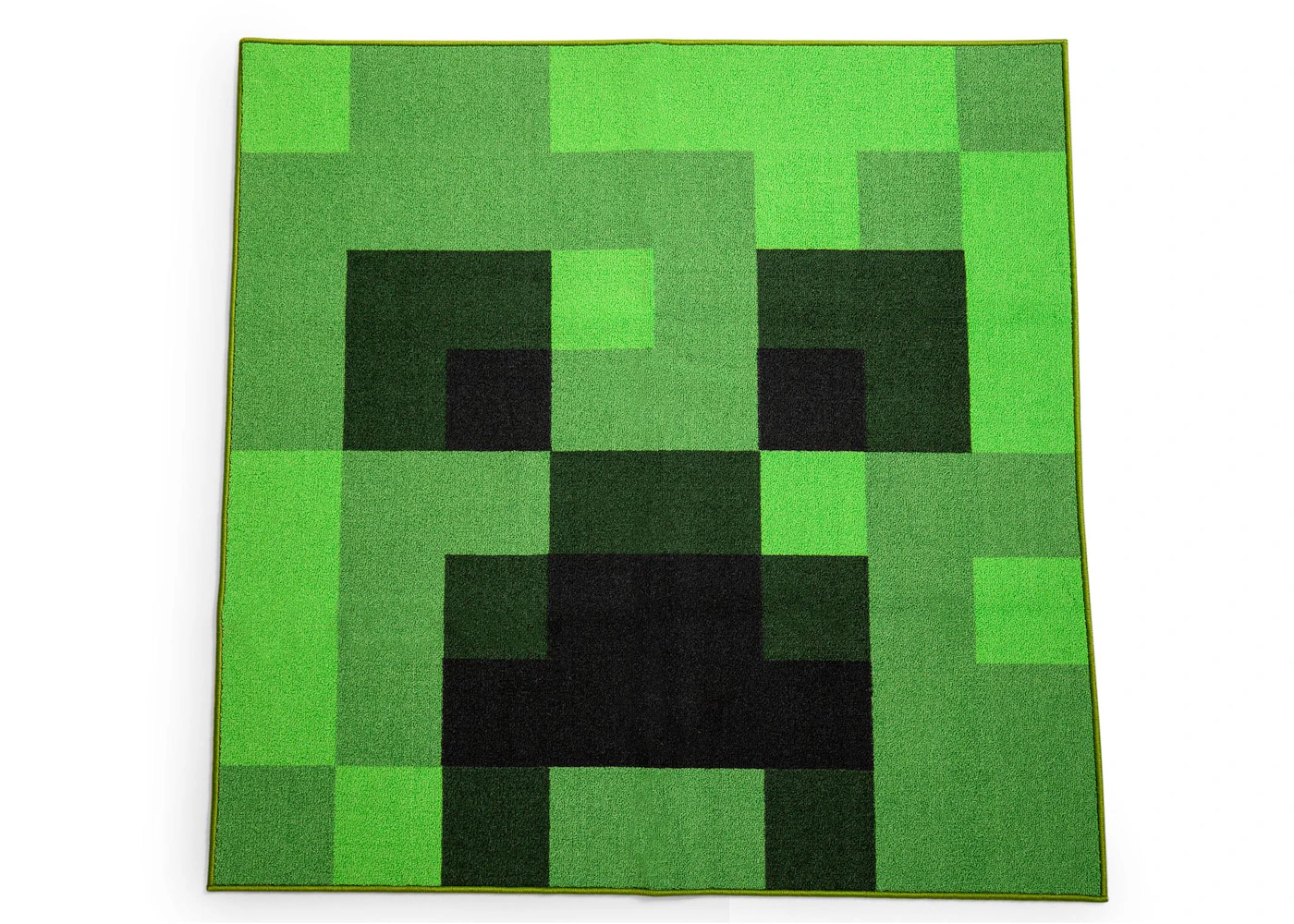 Minecraft Green Creeper Square Area Rug - US