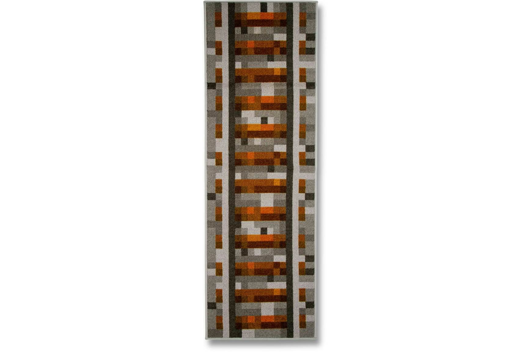 Minecraft Train Rail Area Rug - US