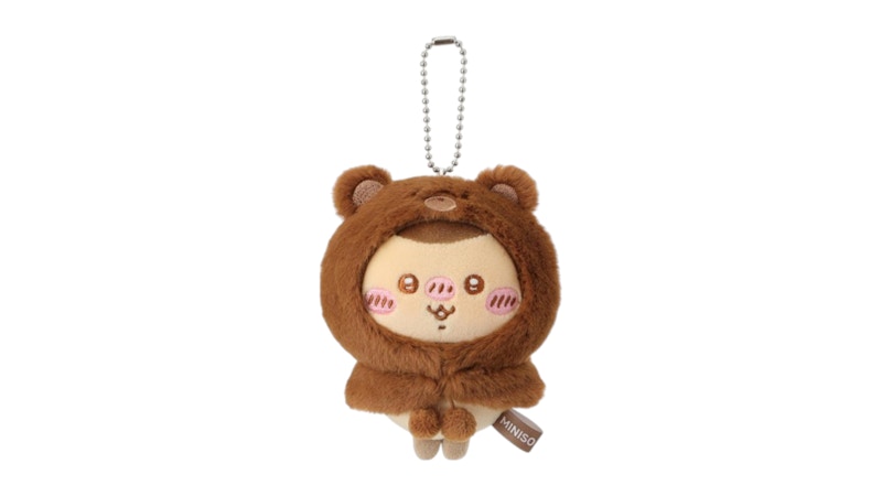 Miniso Chiikawa Fluffy Bear Hood Mascot Series Kurimanju Plush