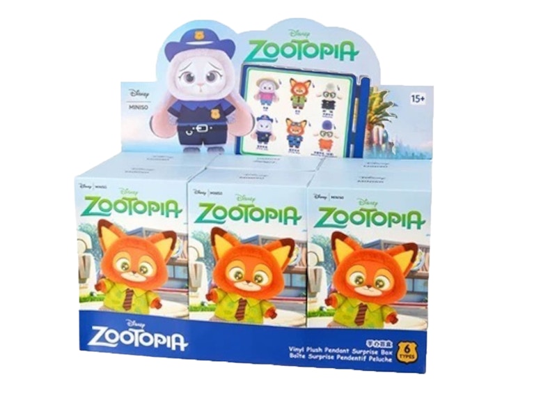 Miniso Disney Zootopia Series Vinyl Plush Sealed Case (6