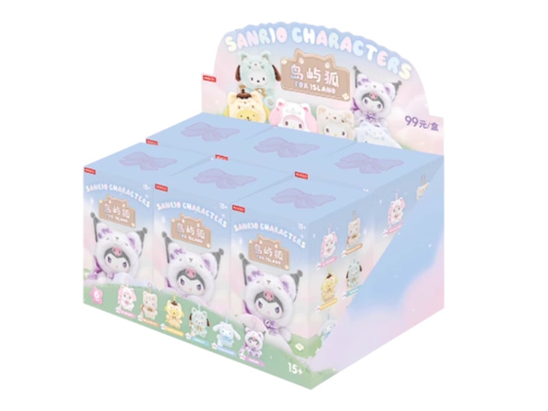 新品未開封　サンリオ MINISO フォックスアイランド コンプリート　6個 Miniso Sanrio Fox Island Series Vinyl Plush Pendant Sealed Case (6