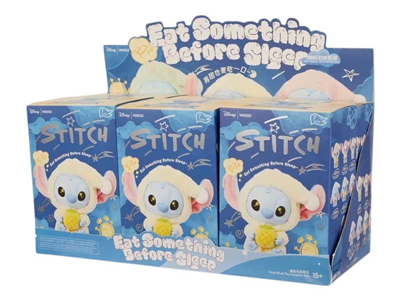 Miniso Top Toy Disney Stitch Eating Something Before Sleep
