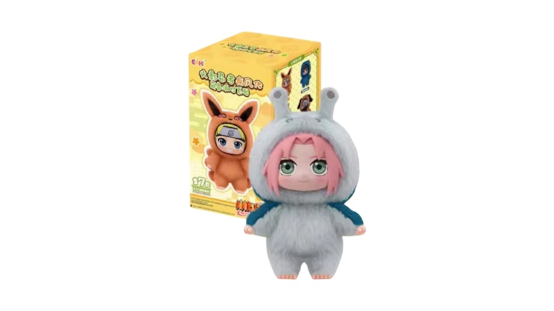 Miniso Top Toy Naruto Beast Party Sakura Haruno Plush Keychains