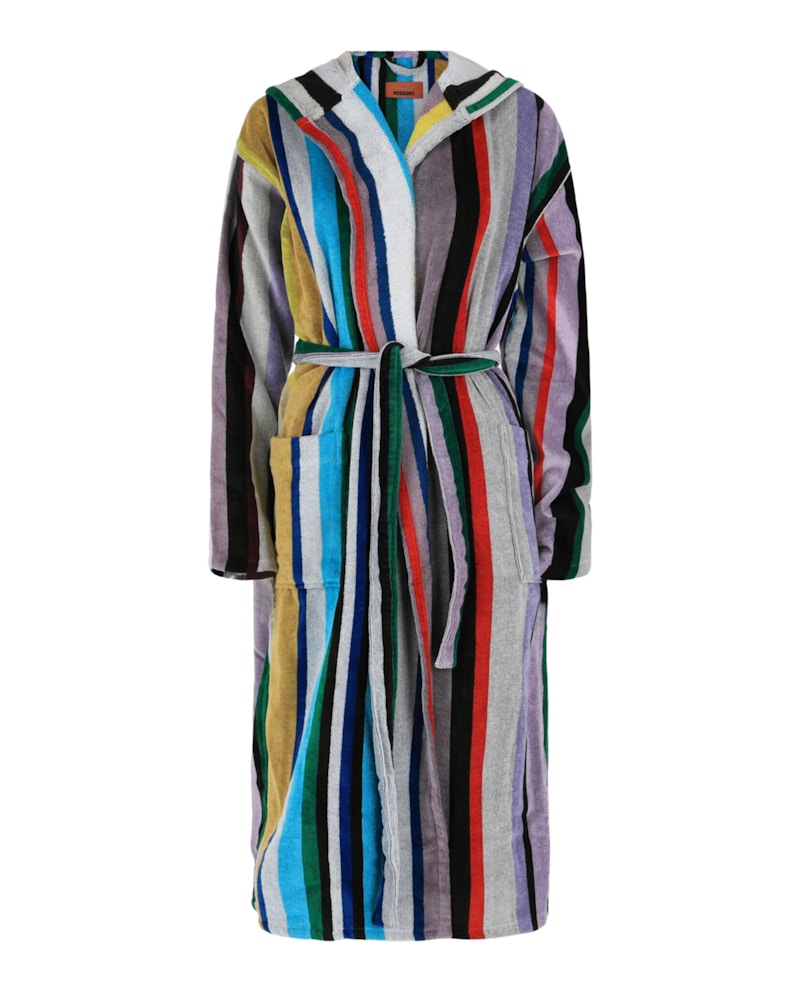 Missoni Cash Bademantel mit Kapuze, mehrfarbig